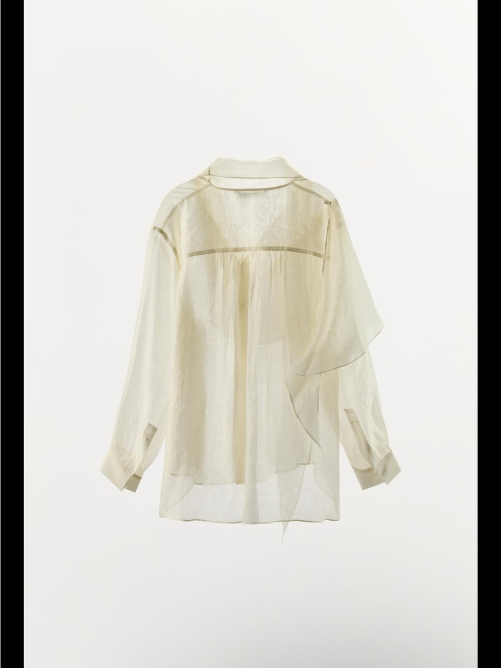ZARA ZW COLLECTION HANDKERCHIEF SHIRT - Picture 6 of 11
